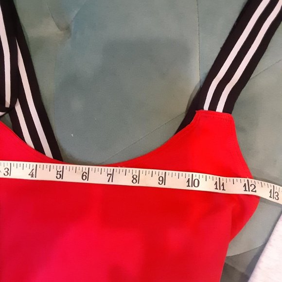 Stretch cross back bodysuits red/gray NWOT - Picture 9 of 10